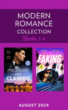 Modern Romance August 2024 Books 1-4: Greek Pregnancy Clause (A Diamond in the Rough) / Her Impossible Boss's Baby / Fast-Track Fiancé / Billion-Dollar Dating Game (Mills & Boon Collections) by Maya Blake, Millie Adams, Amanda Cinelli and Natalie Anderson (9780263324907)